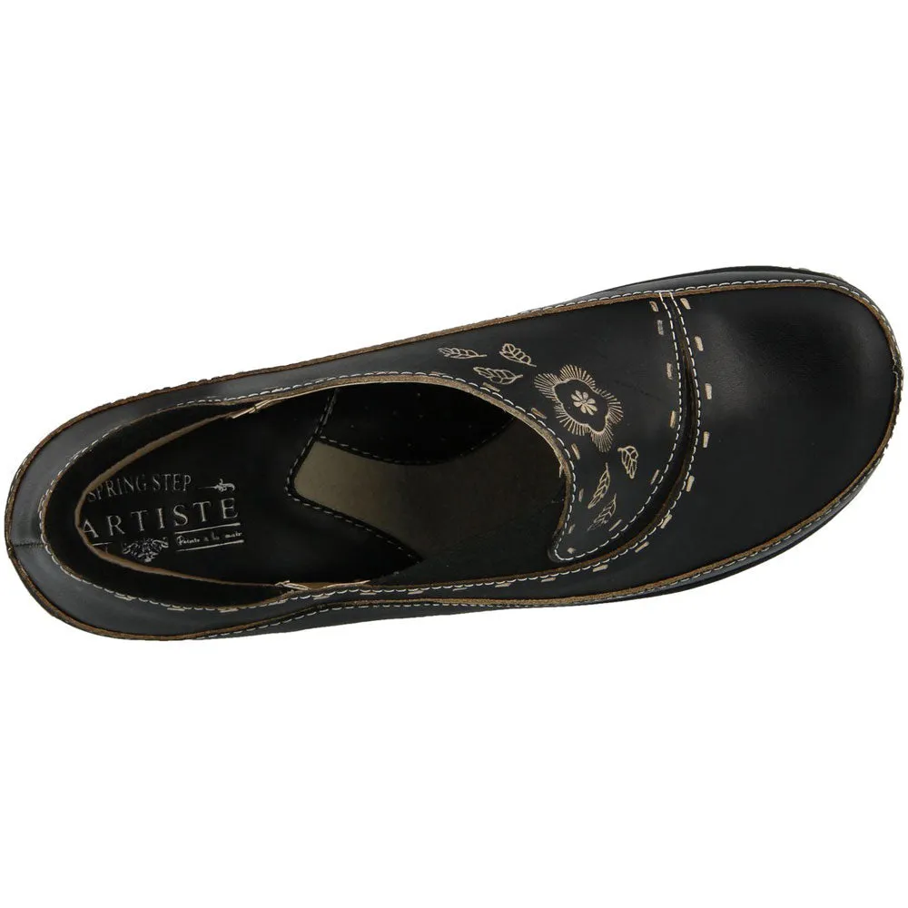 Spring Step Burbank Black Leather (Women's)