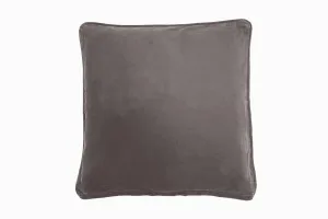 SQUARE VELVET CUSHION soft grey