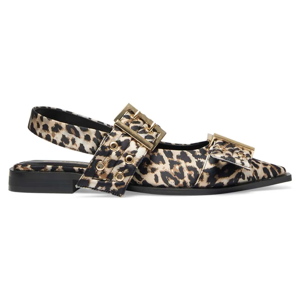 Suzie Flat in Animal Fabric