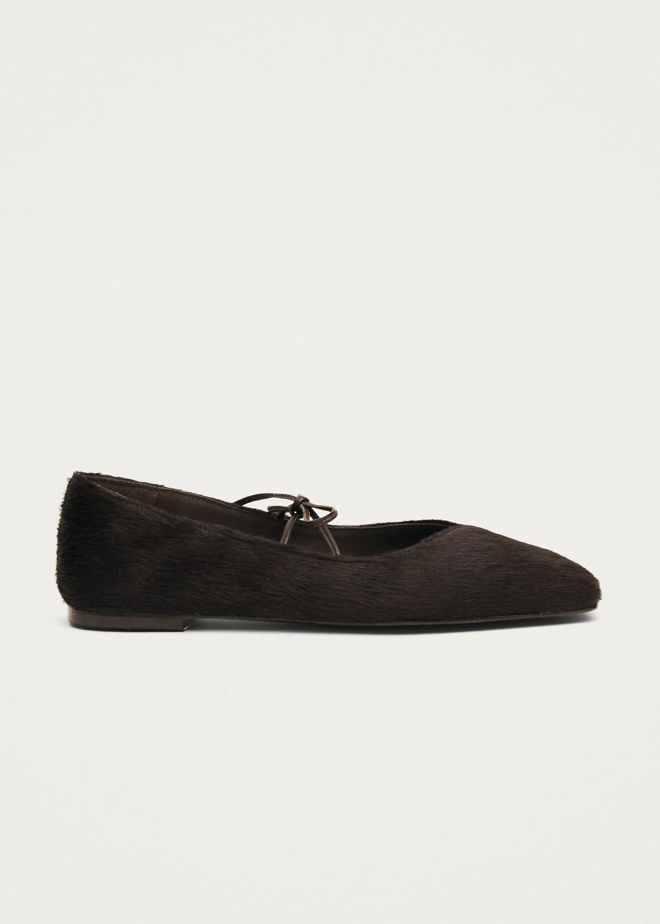 Sway Soft Brown Leather Ballet Flats