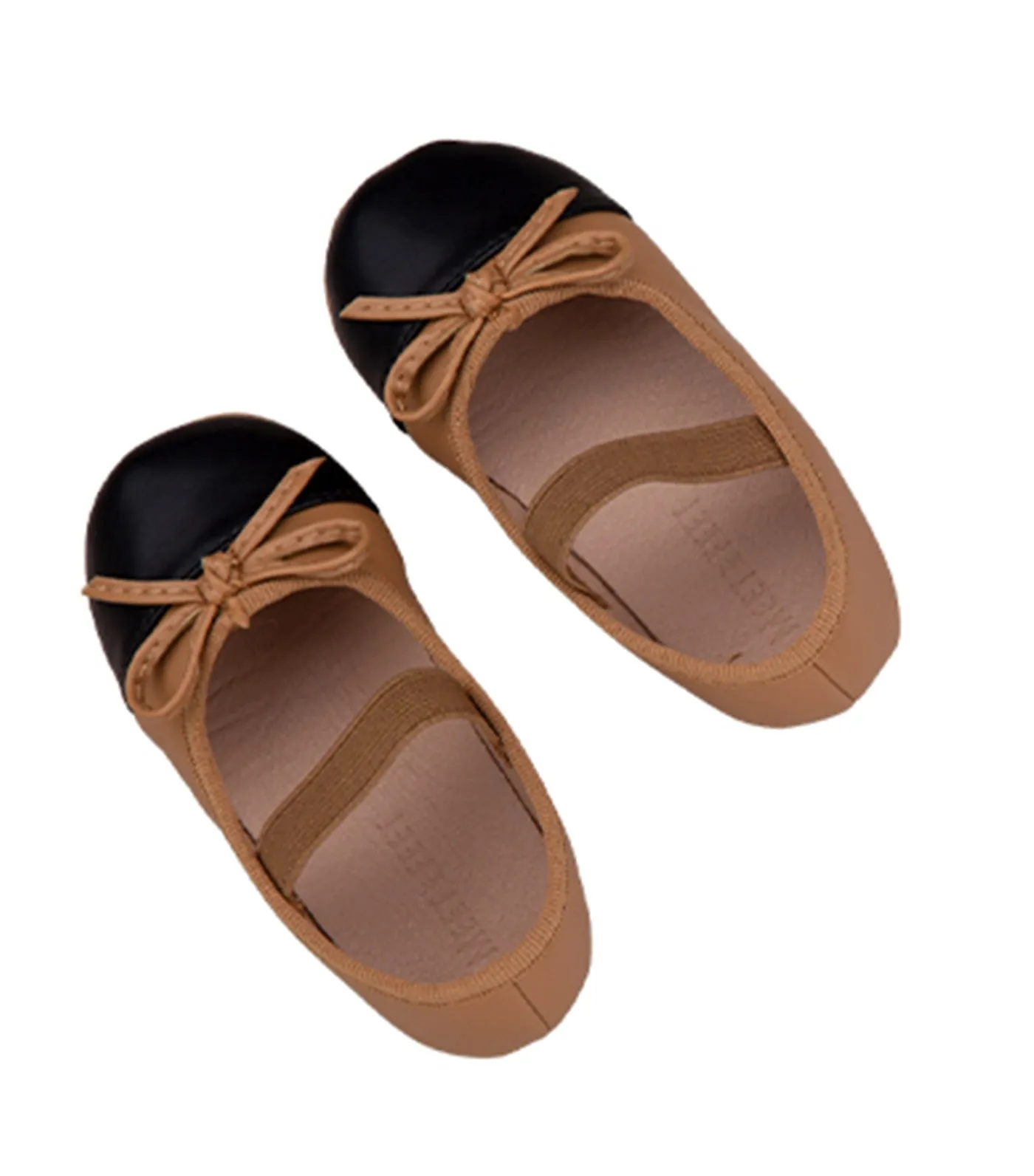 Tai Mary Janes for Toddlers and Kids - Tan and Black