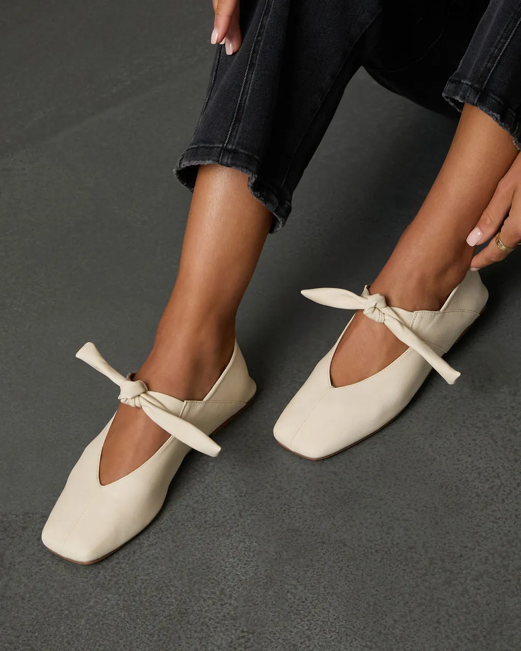 Take My Hand Knotted Ballet Flats