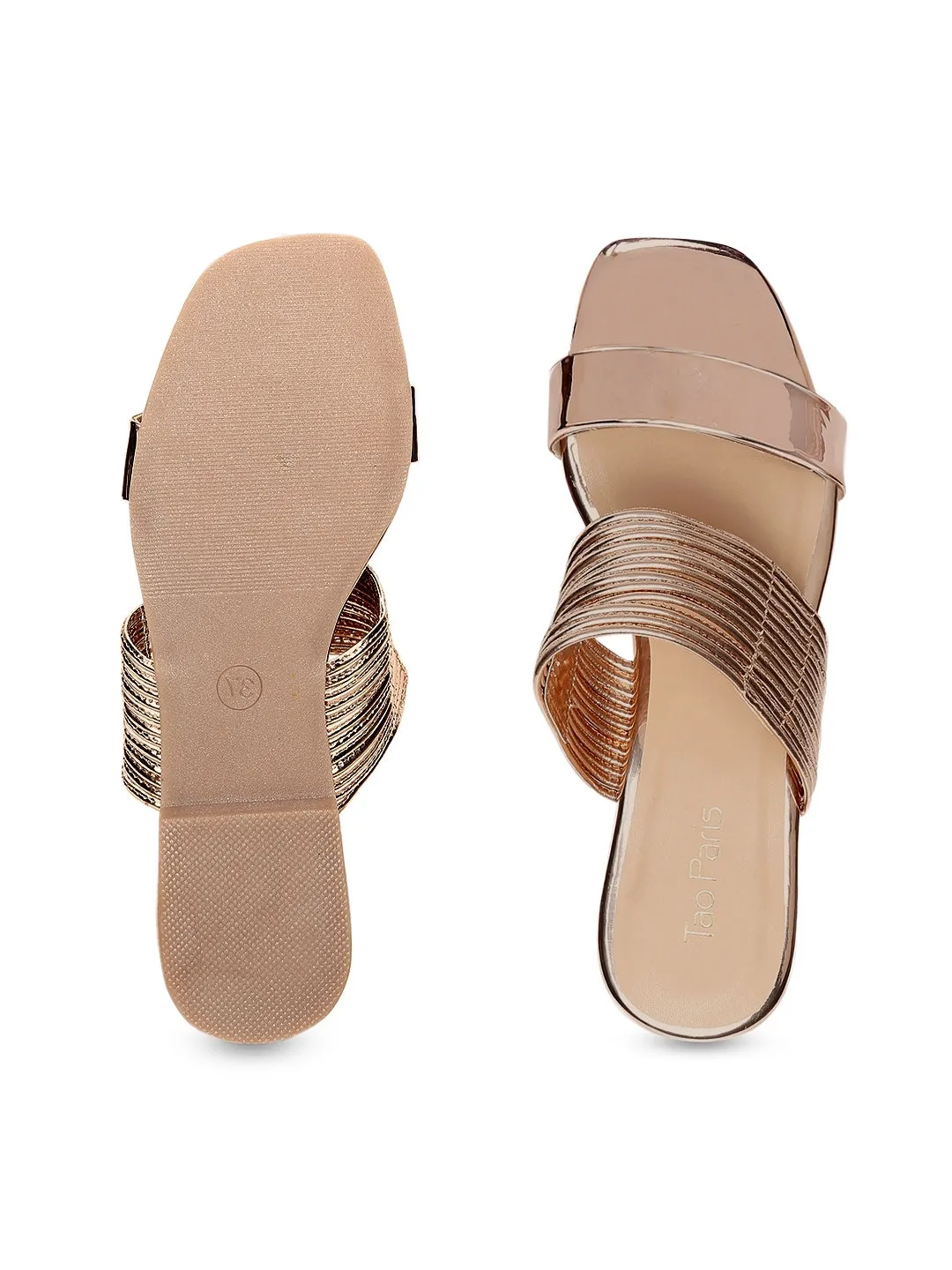 Tao Paris Joy 10016-01 Rose Gold Solid Flats