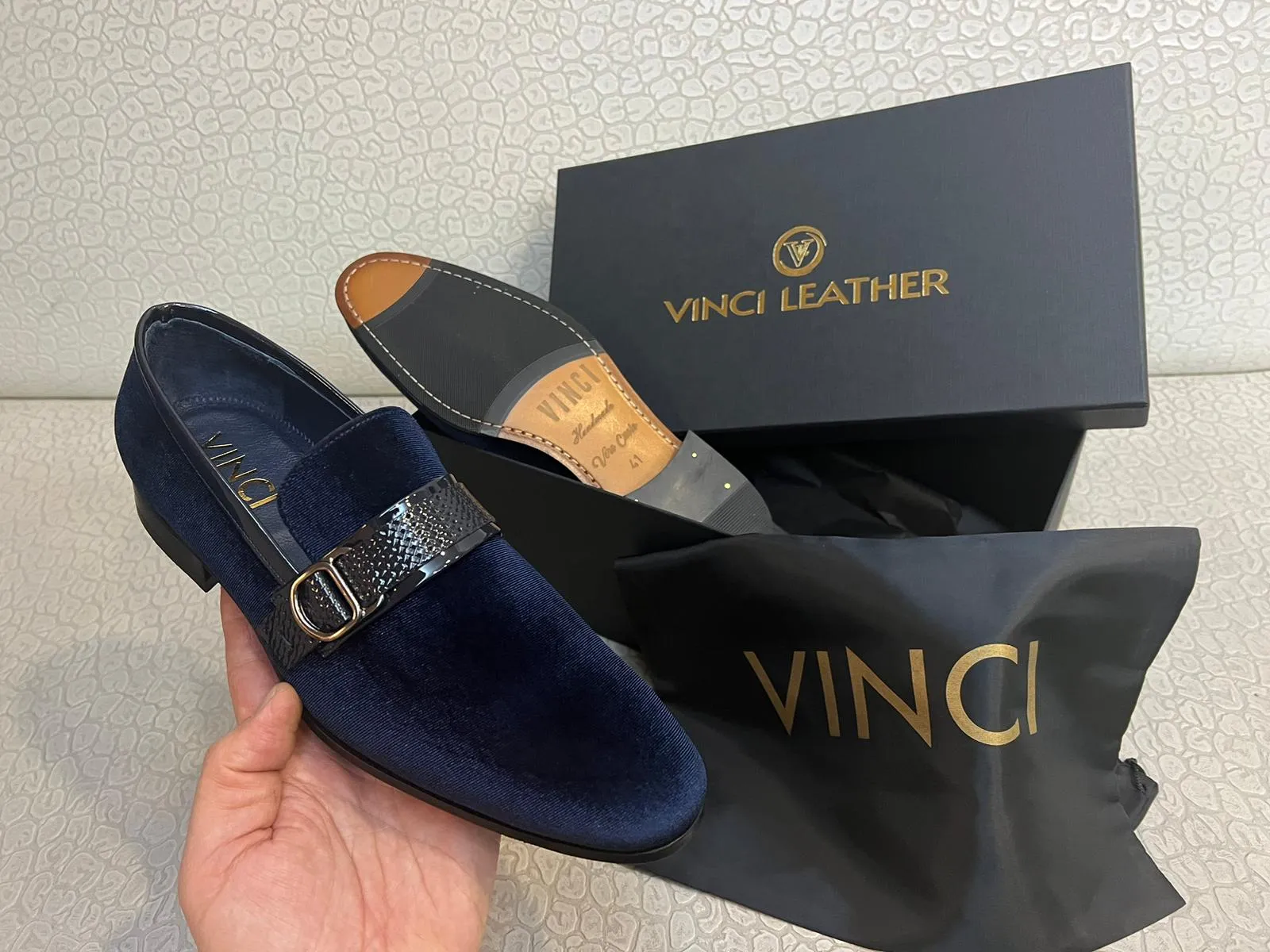 The Casaletti Navy Blue Bit Loafer Men Shoe