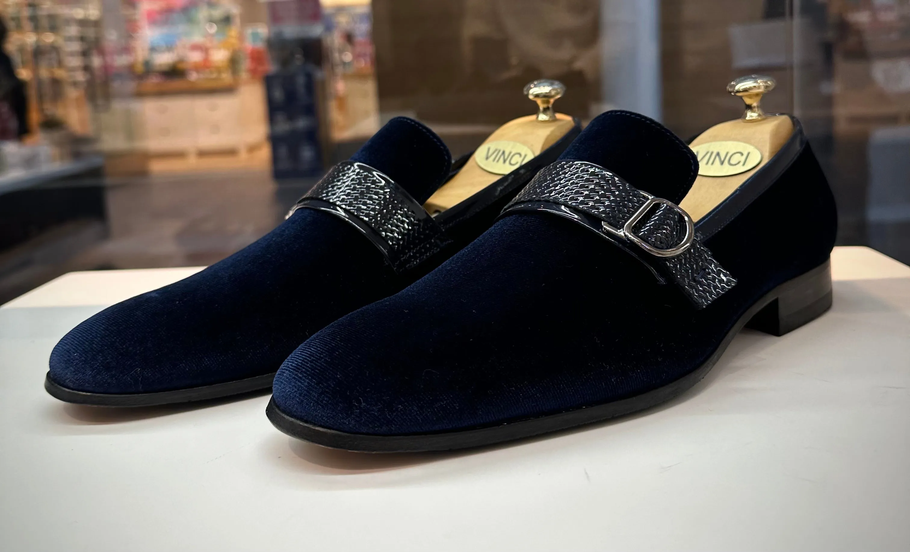 The Casaletti Navy Blue Bit Loafer Men Shoe