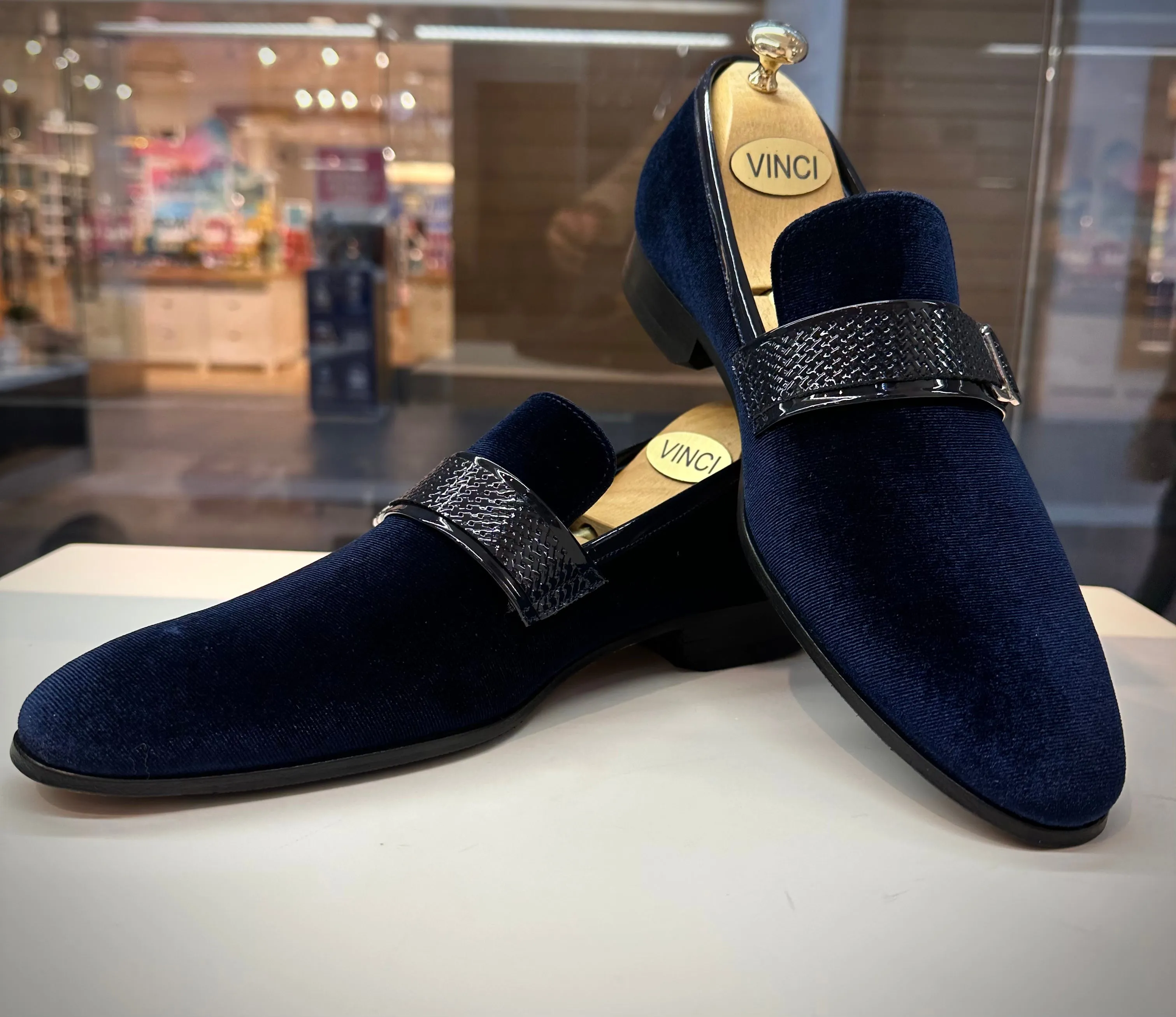 The Casaletti Navy Blue Bit Loafer Men Shoe