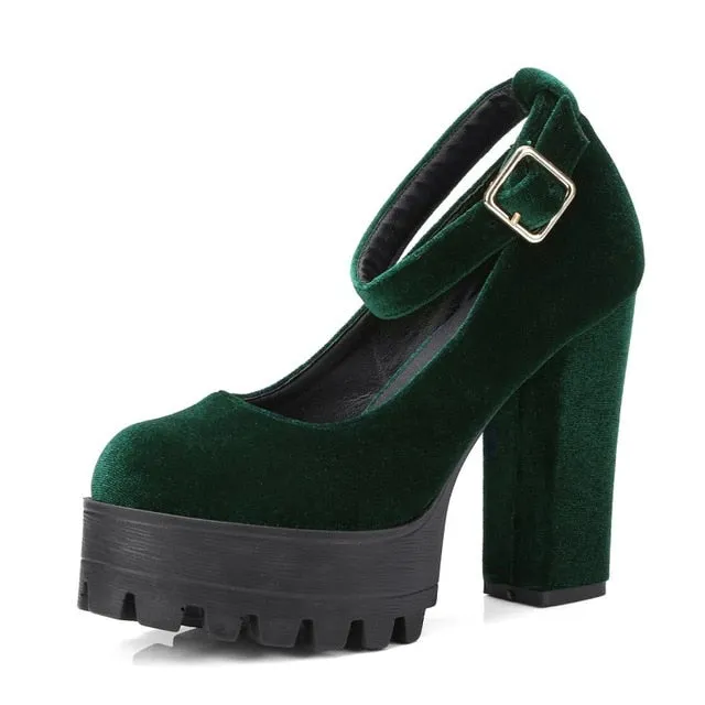 The Velvet Xtra Chunky Platforms