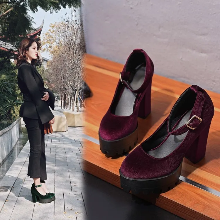 The Velvet Xtra Chunky Platforms