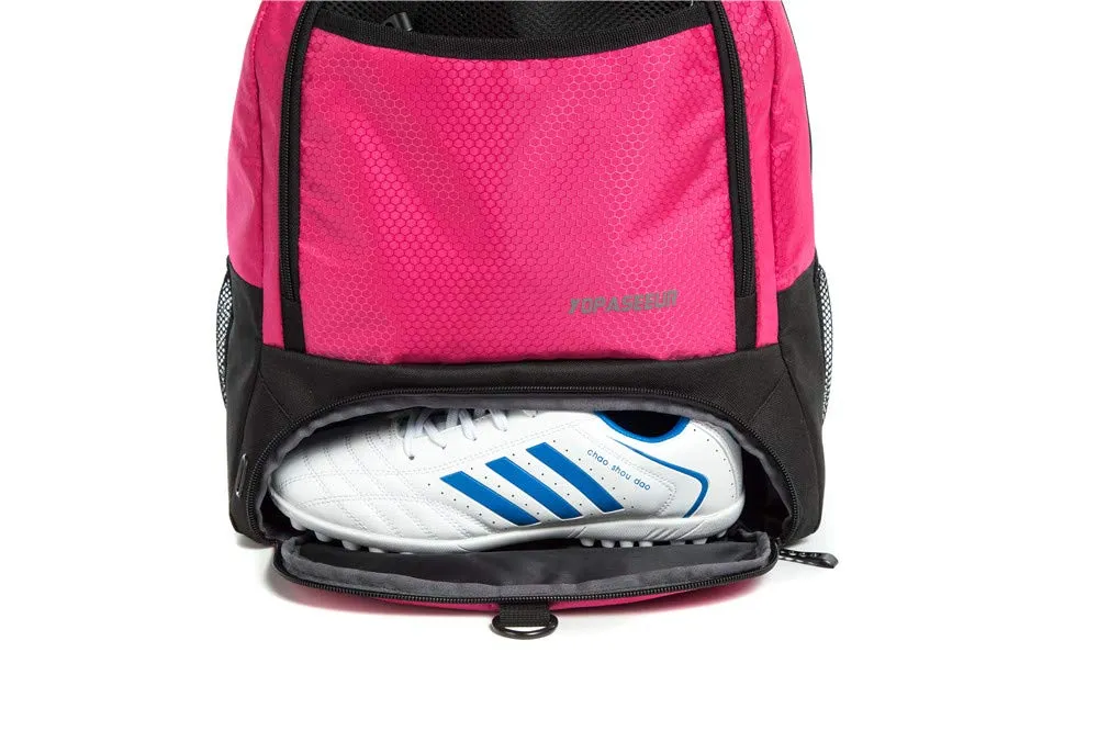 Tindecokin Girls Soccer Bag - Youth Soccer Backpack Football & Basketball & Volleyball Training Package