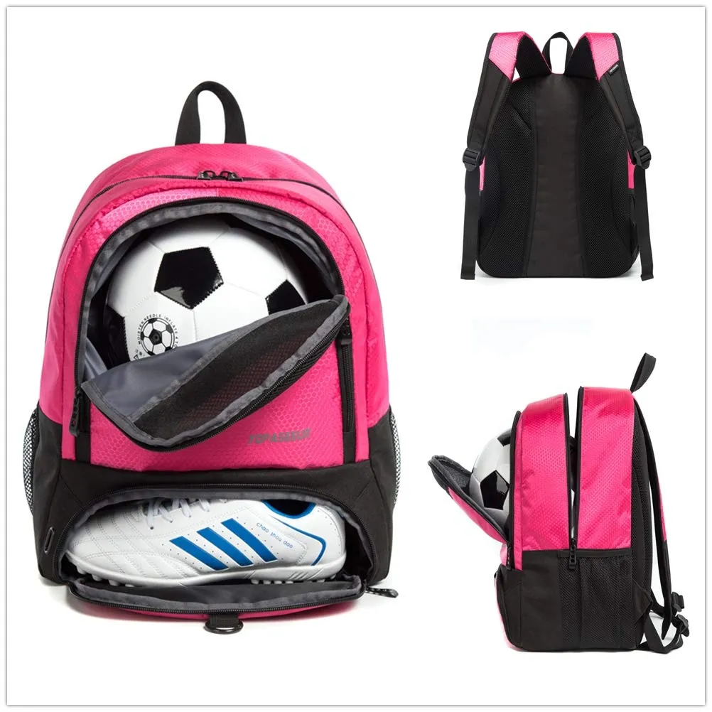 Tindecokin Girls Soccer Bag - Youth Soccer Backpack Football & Basketball & Volleyball Training Package