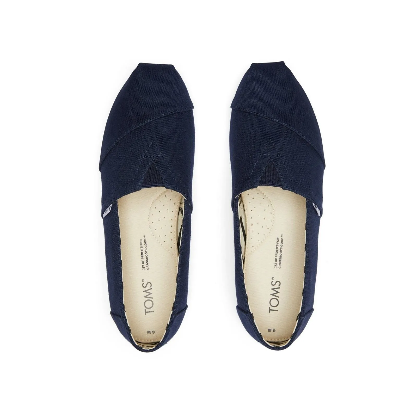 TOMS Alpargata 100% Cotton Men's Navy Espadrilles