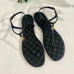 Tory Burch Black Marion Sandals