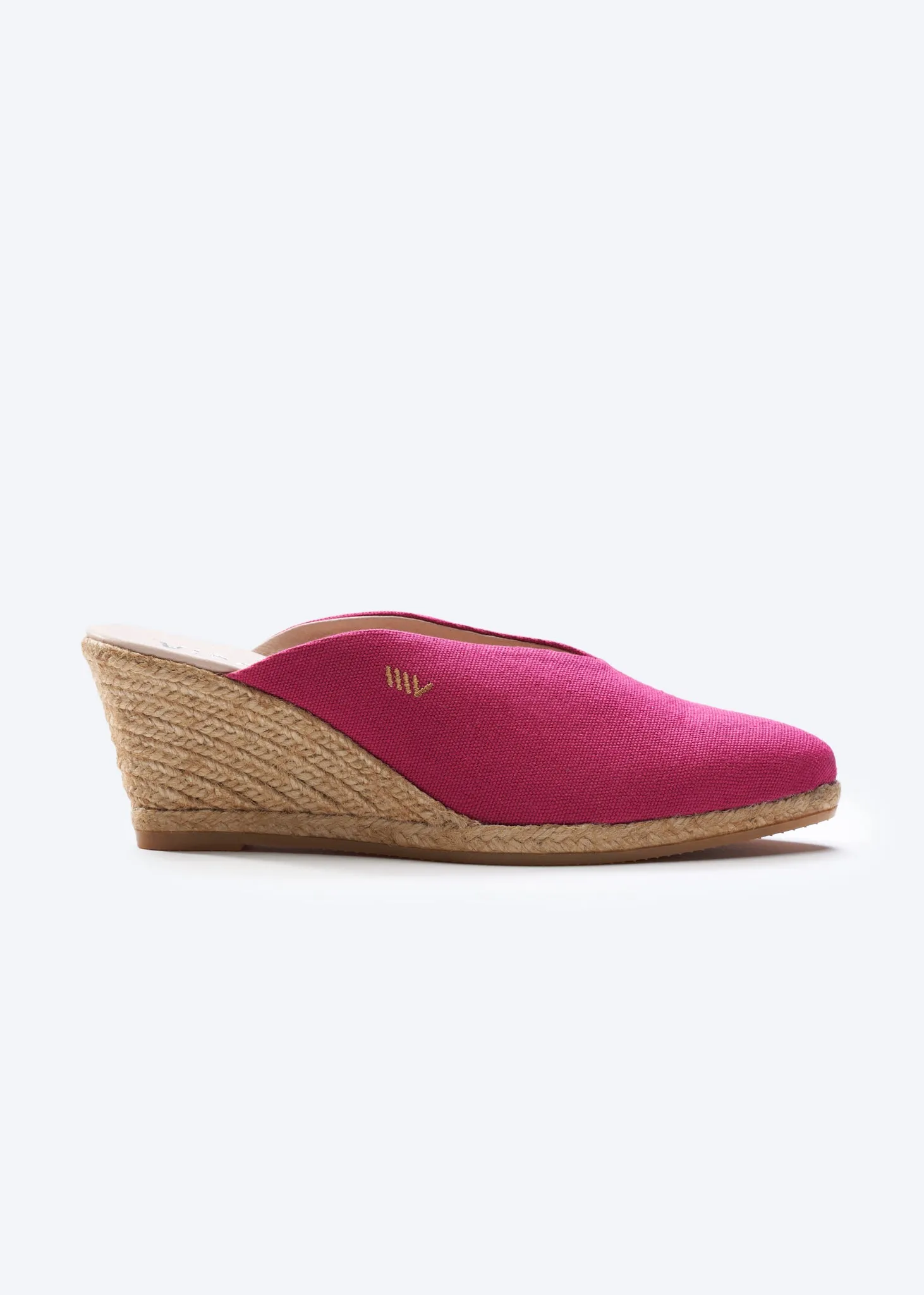 Truja Limited Edition Canvas Espadrille Mule Wedges