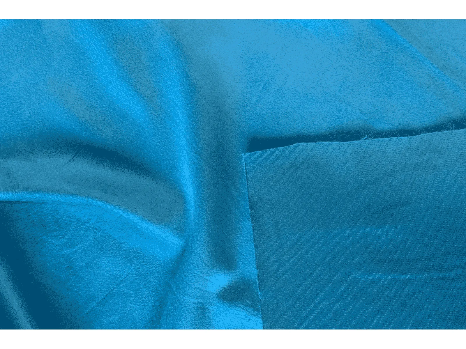 TURKISH BLUE - Upholstery / Furnishing  velvet  for Cushions, Bags, Curtains - 140  cms - 330 gsm - by Truly Sumptuous