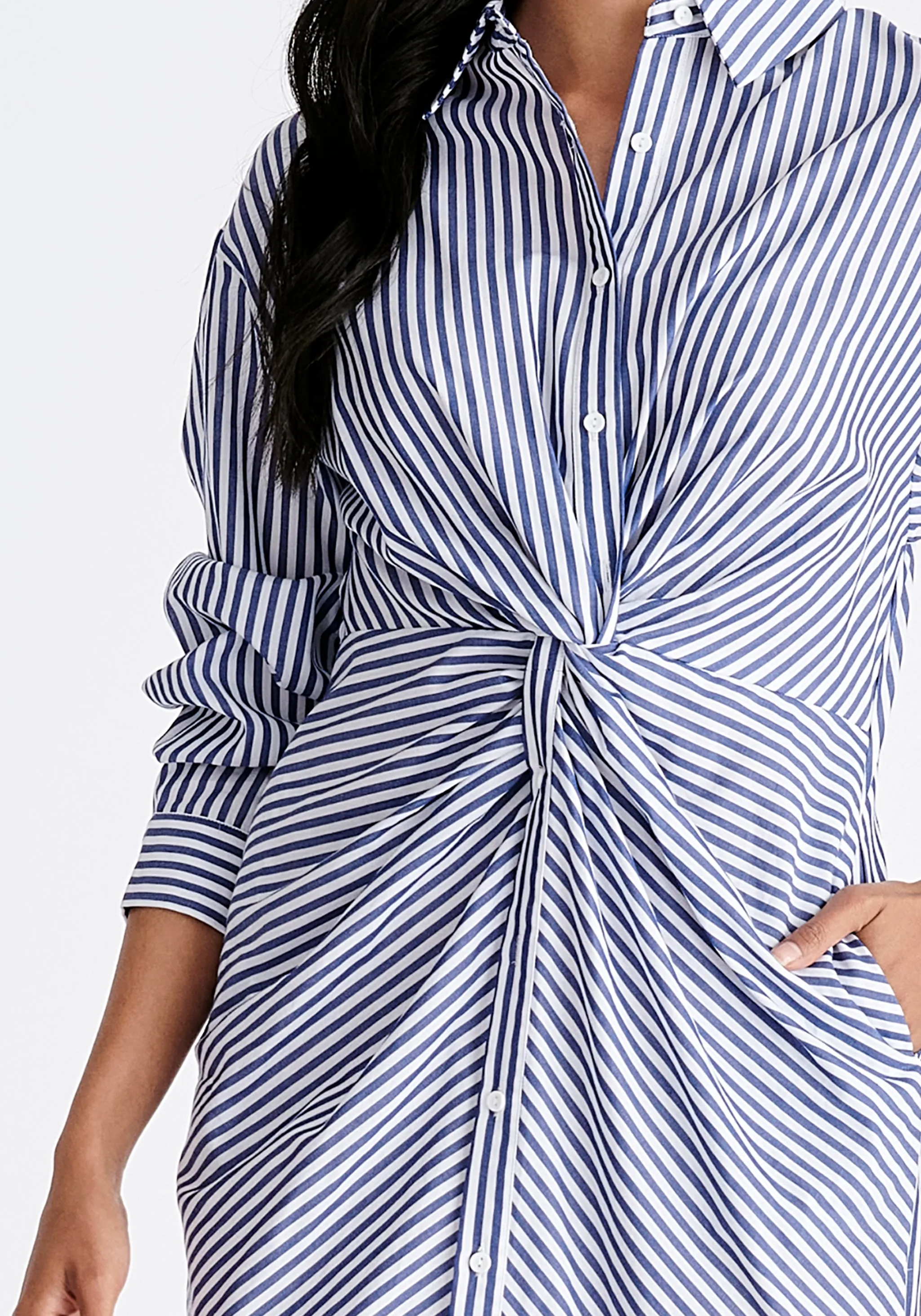 Twist Detail Shirt Dress