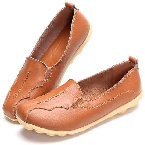 US Size 5-11 Round Toe Soft Sole Slip On Flat Loafers