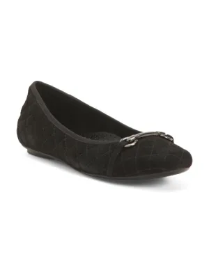 VANELI Suede Stacy Quilted Ballet Flats