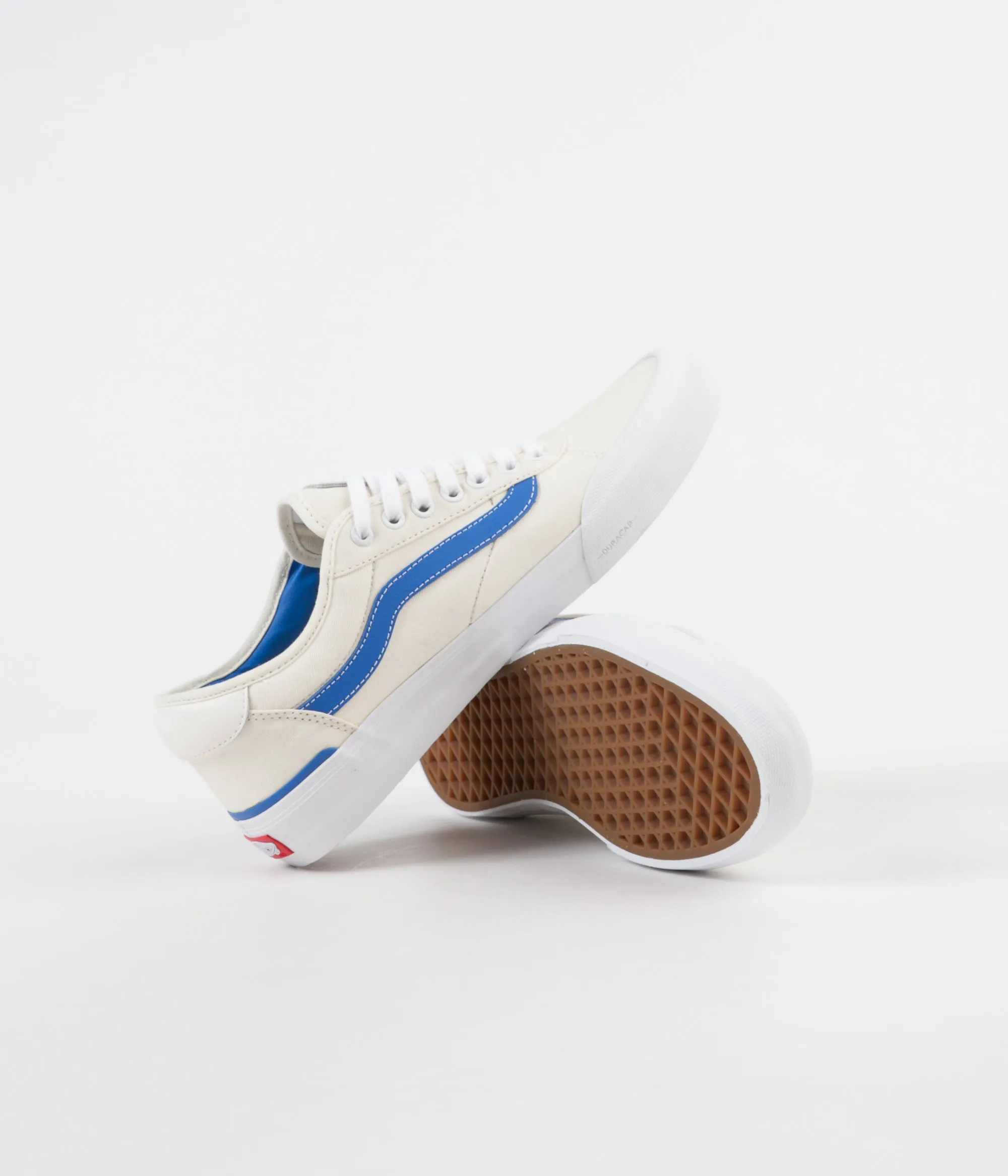 Vans Chima Pro Centre Court Shoes - Classic White / Victoria Blue