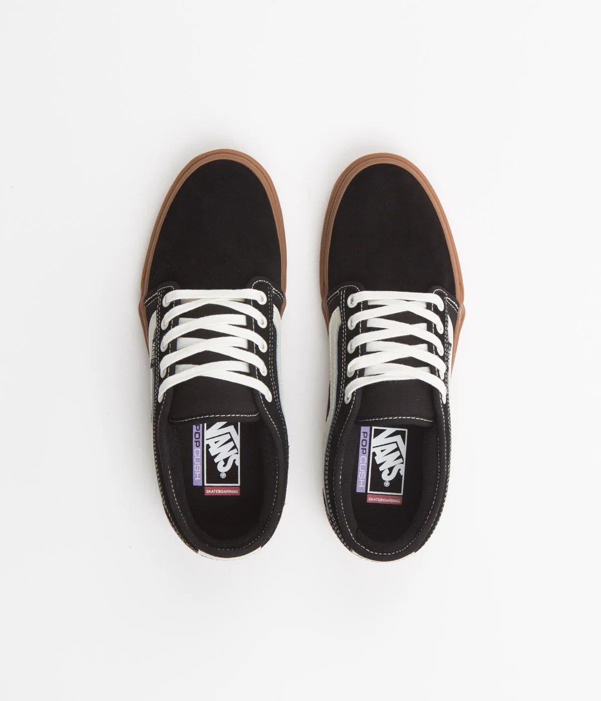 Vans Chukka Low Sidestripe Shoes - Black / Gum