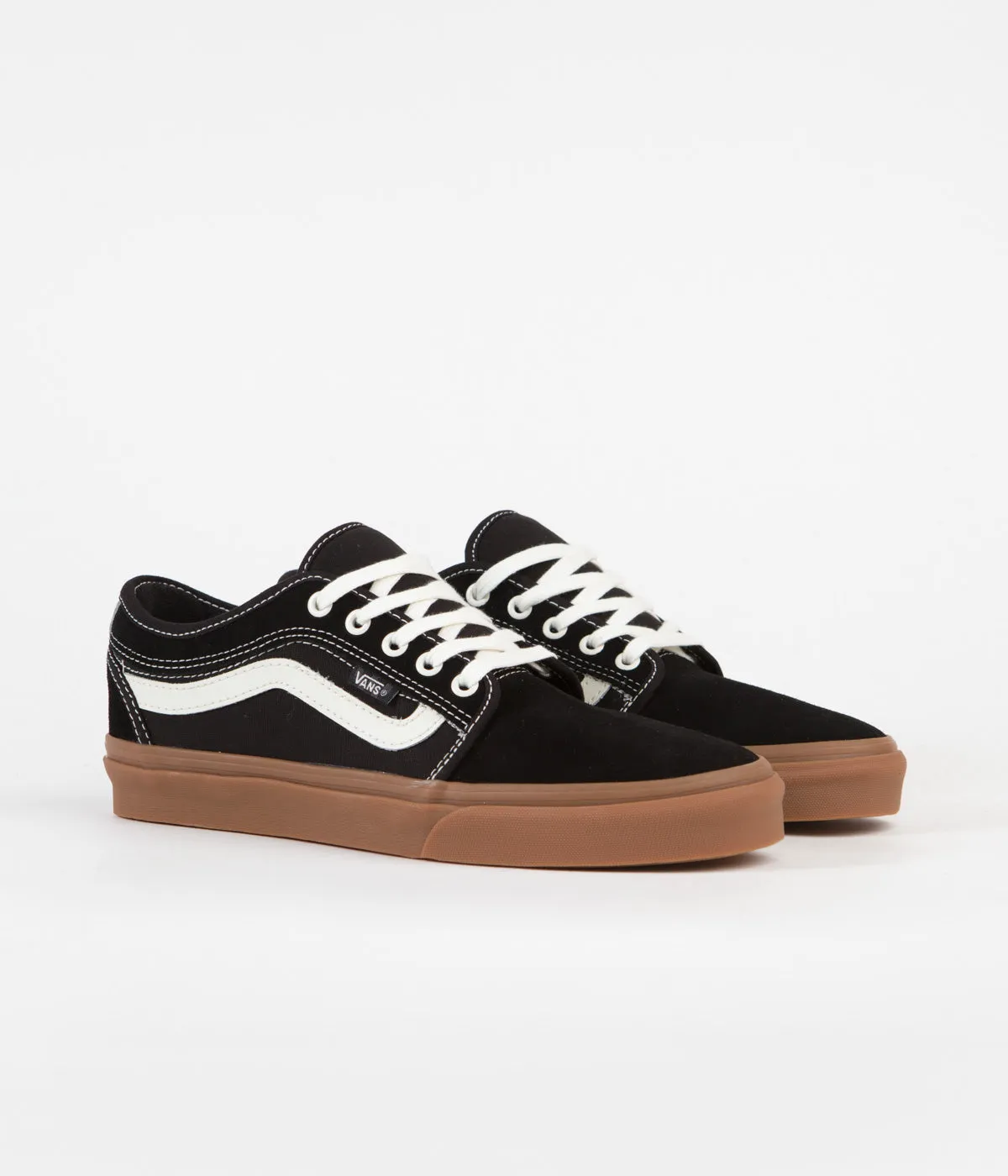 Vans Chukka Low Sidestripe Shoes - Black / Gum