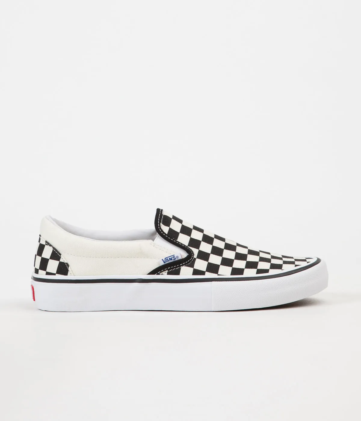 Vans Slip On Pro Checkerboard Shoes - Black / White