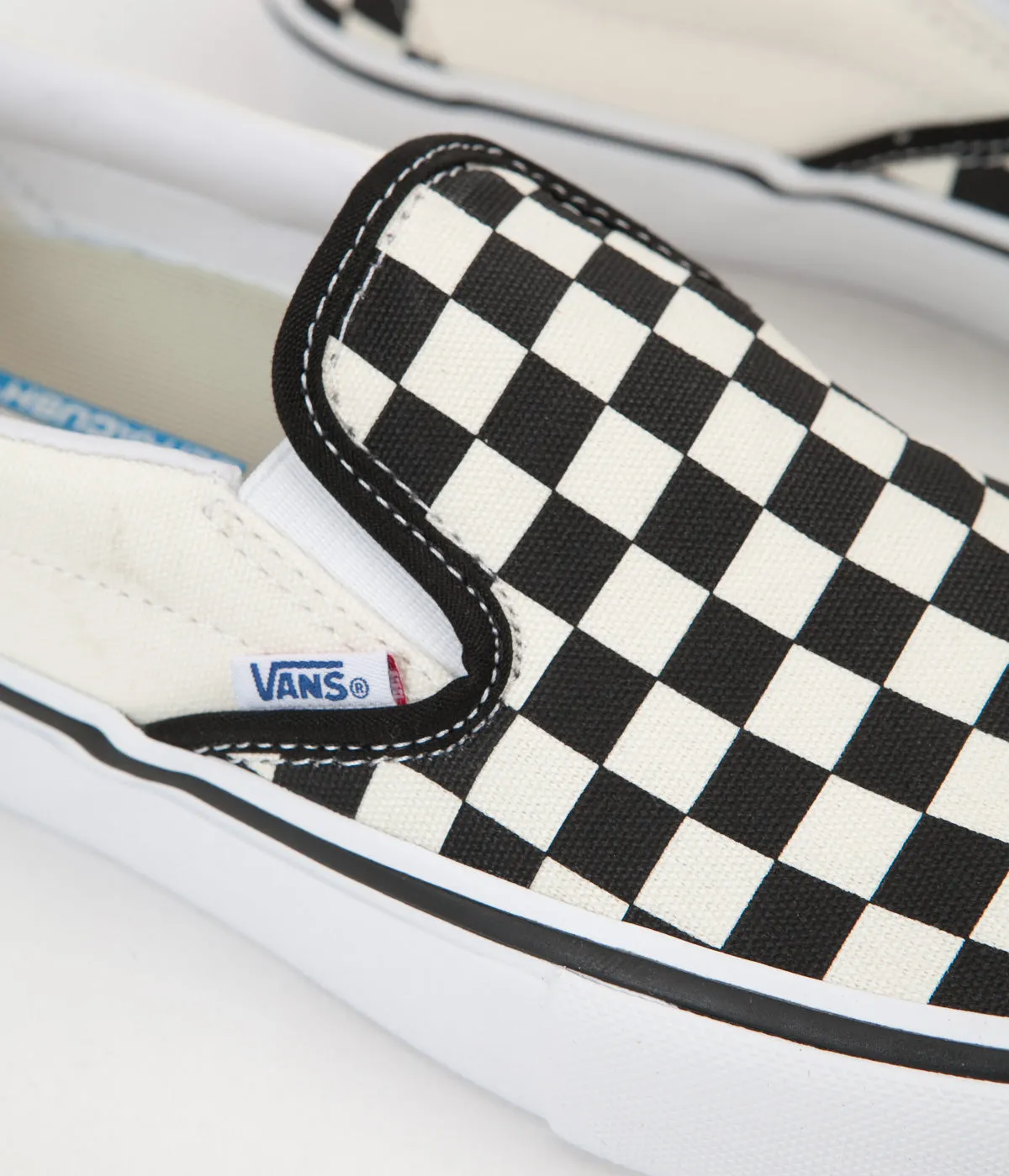 Vans Slip On Pro Checkerboard Shoes - Black / White