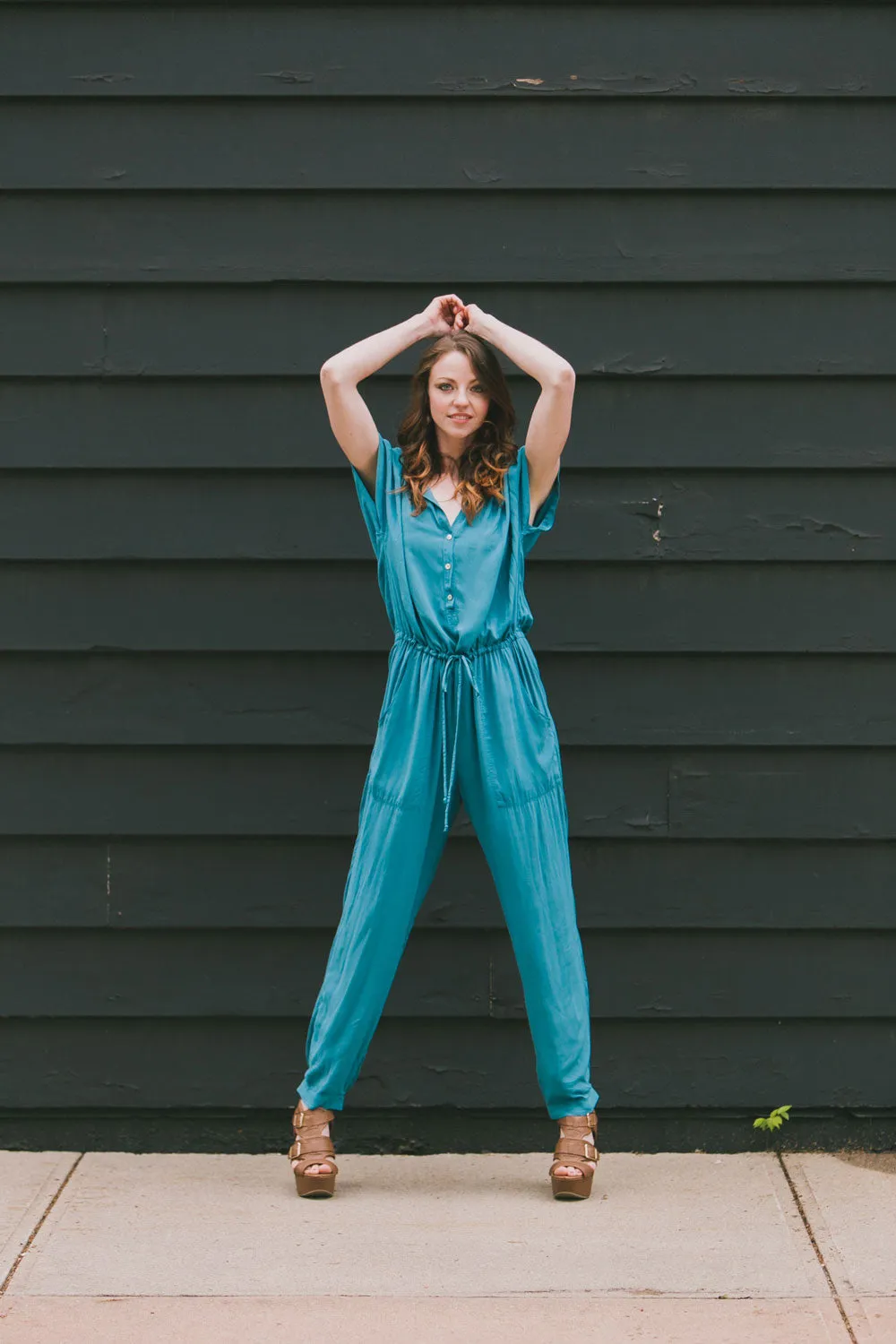 Velvet by Graham & Spencer  Cassia Rayon Challis Jumpsuit