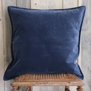 Velvet Cushion - Antique Blue