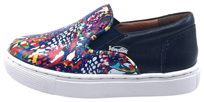 Venettini Girl's Mumba & Navy Skylar Slip-On Sneaker