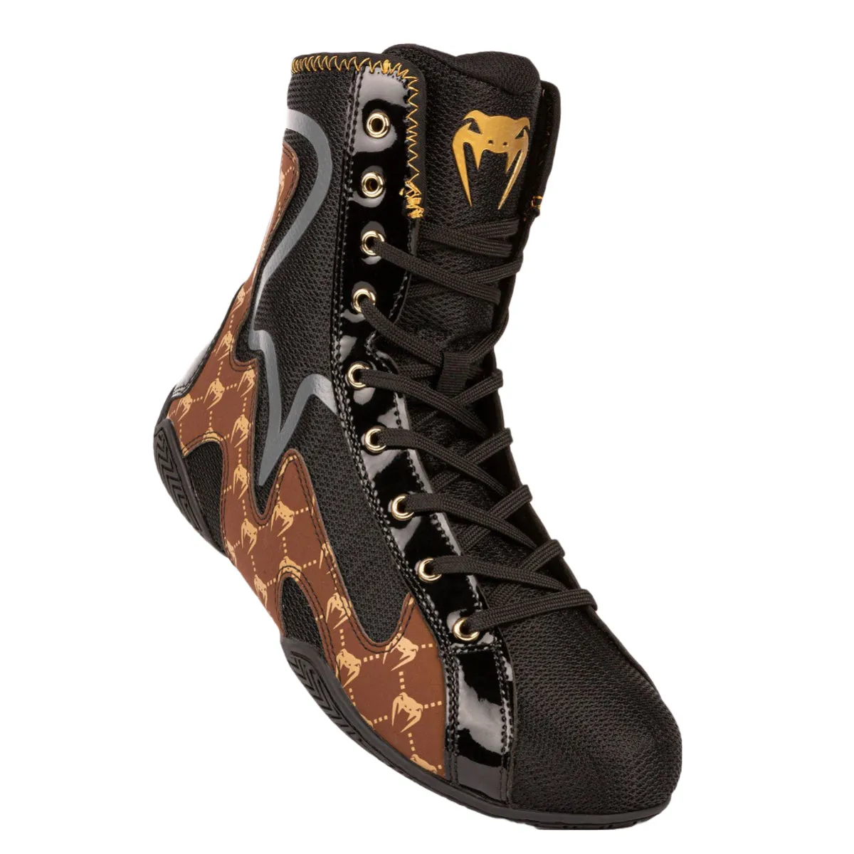 Venum Elite Evo Boxing Shoes Black/Brown