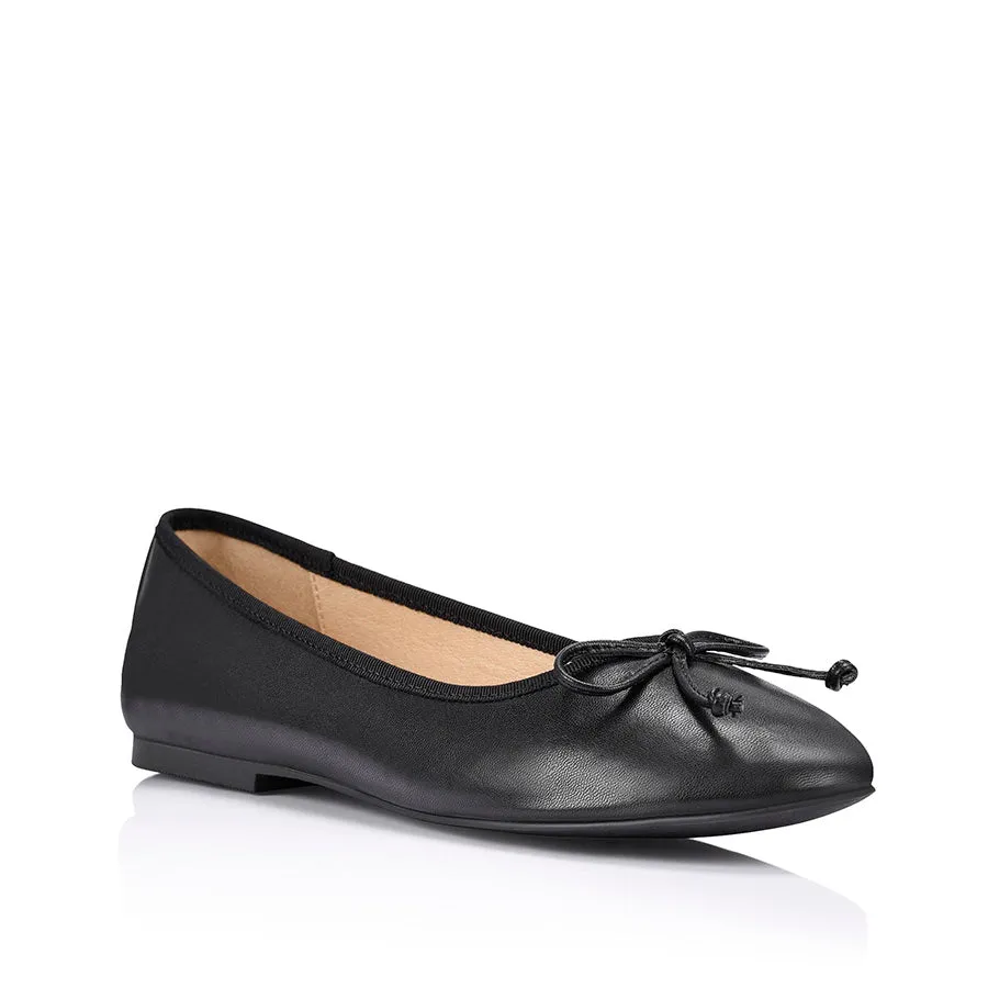 Verali Ballerina Ballet Flats Black Smooth