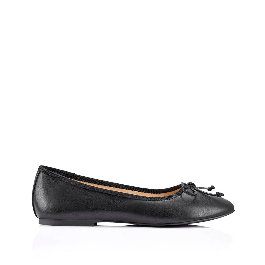 Verali Ballerina Ballet Flats Black Smooth