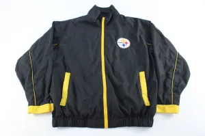 Vintage Pittsburgh Steelers Embroidered Logo Zip Up Jacket