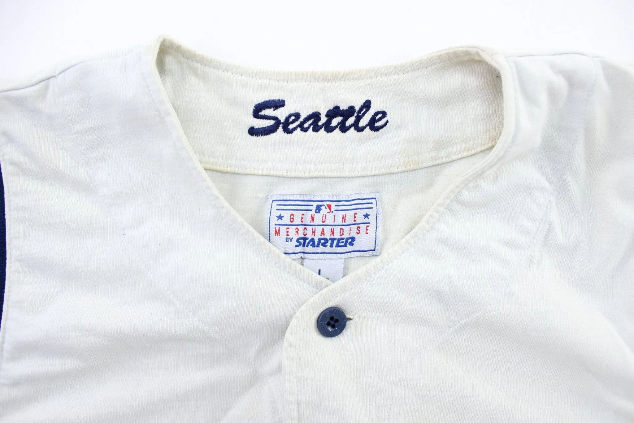 Vintage Seattle Mariners Embroidered Starter Baseball Jersey