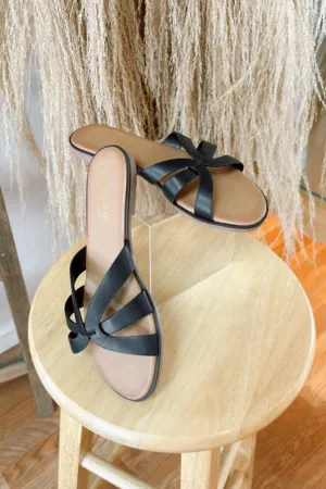 Walk to Paradise Sandals in Black