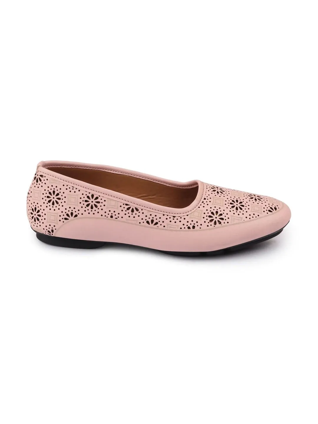 Women Pink Flat Slip On Ballerina