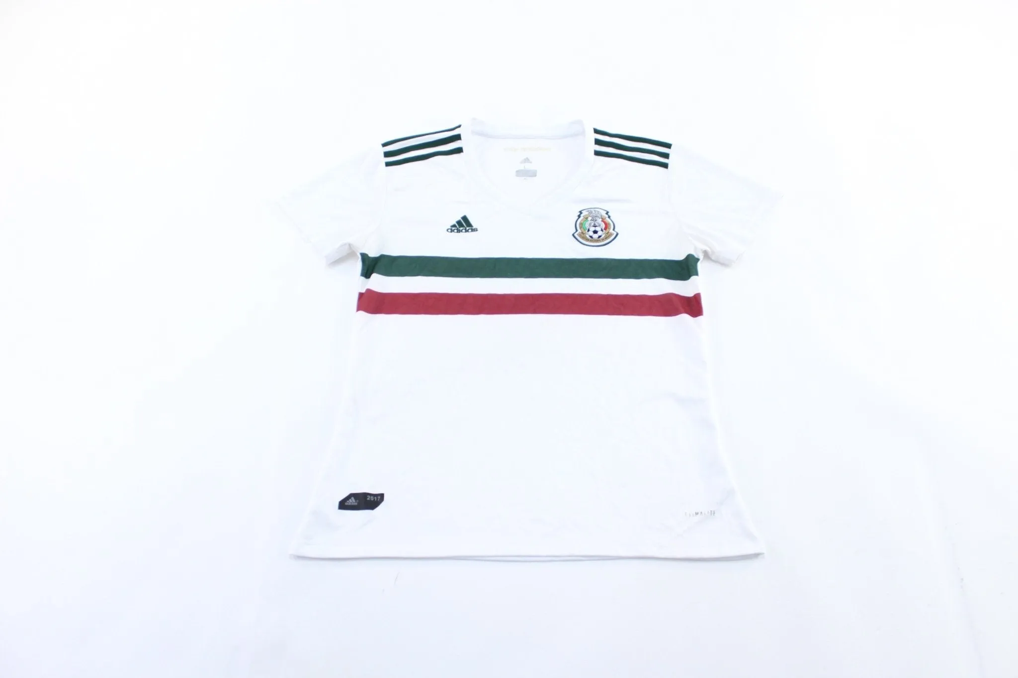 Women's Adidas Embroidered Mexico Striped Soccer Jersey