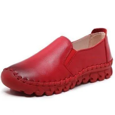 Women's Casual Shoes Handmade Leather Flats Loafers #823