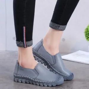 Women's Casual Shoes Handmade Leather Flats Loafers #823