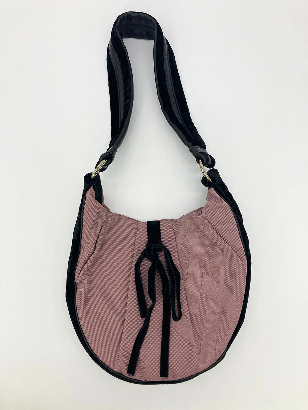 Yves Saint Laurent Mauve Canvas Rive Gauche Shoulder Bag