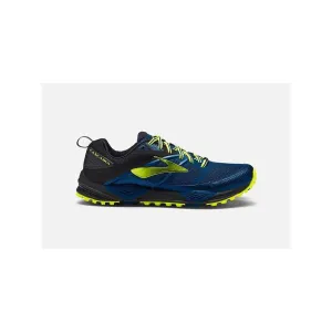 Zapatillas de trail Brooks - Cascadia 12. Color azul/negro/amarillo